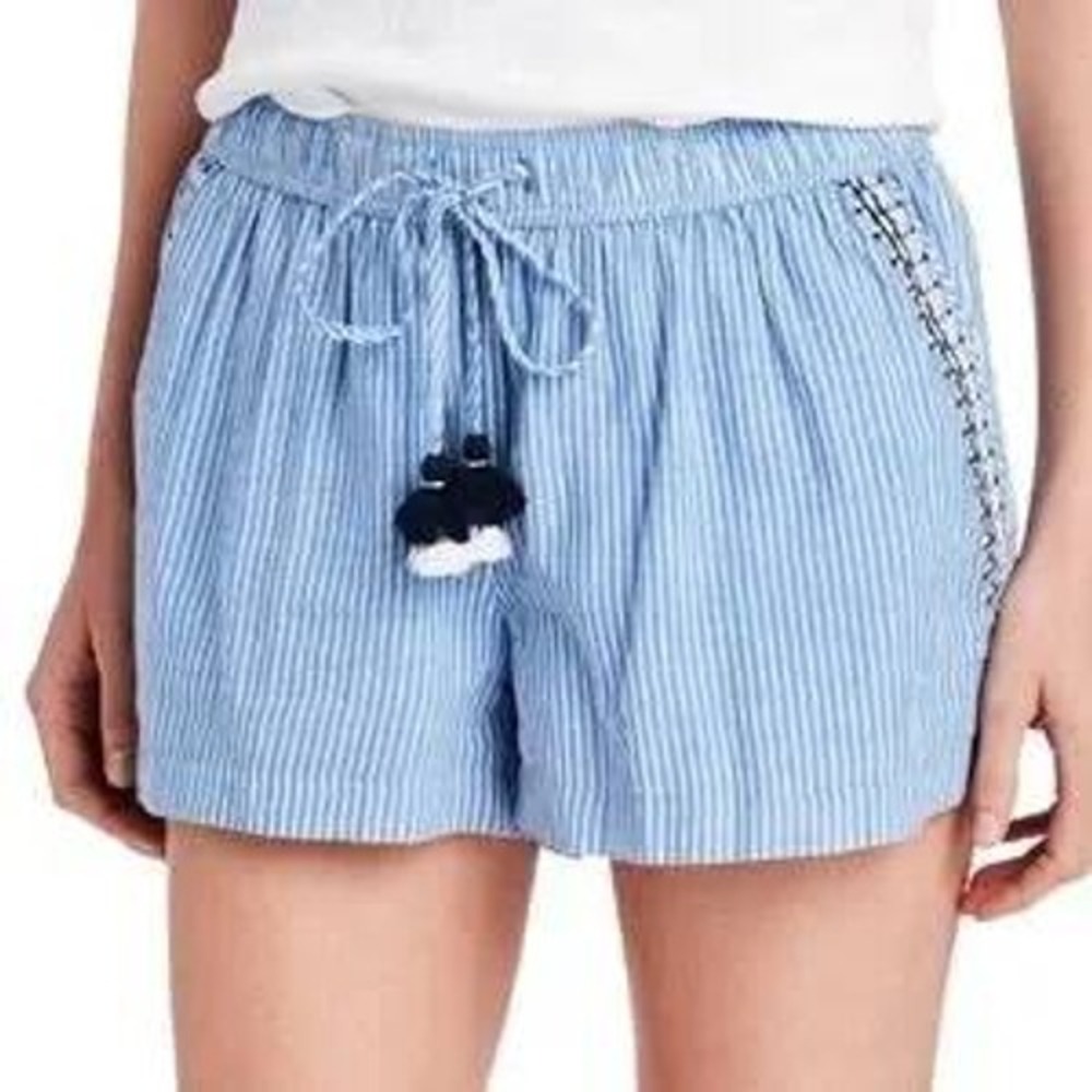 Vineyard Vines Striped Pull-On Shorts Womens S Cotton Beach Coastal Nautical